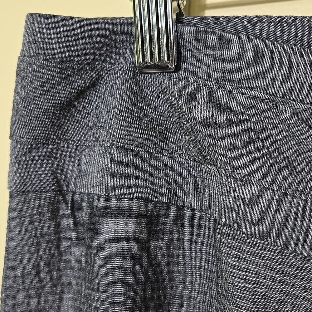 Classique Entier Wide Leg Trouser Pants Size 10 Gray Wool Blend Career Workwear - Picture 3 of 14